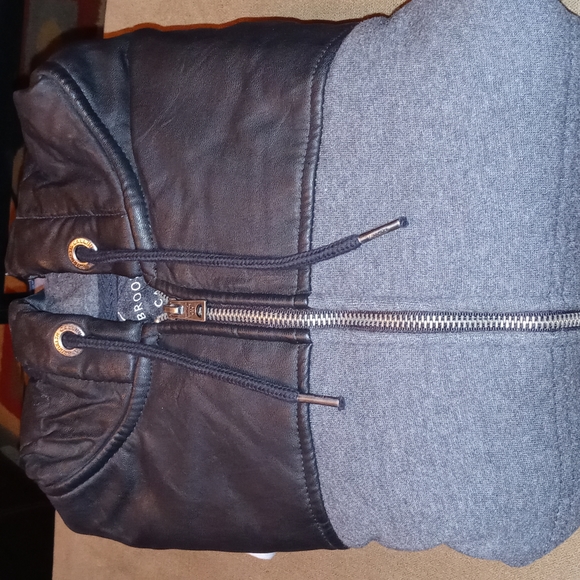 Faux Leather Hooded Vest - Picture 6 of 6